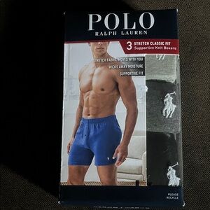 Polo 3 stretch classic supportive knit boxers